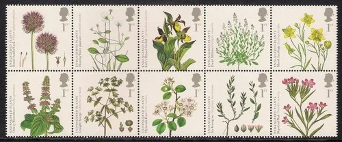 Großbritannien 2009 gefährdete Pflanzen postfrisch/mnh