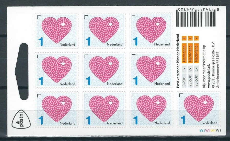 Nederland V3299 Liefdeszegels Lovestamp 2015 vel sheetlet postfris/mnh