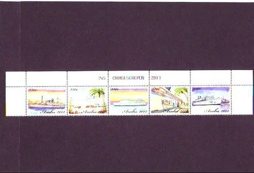 Aruba 680-684 Cruise Ships Vessels 2013 MNH
