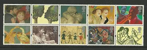 Gr.Britain 1995 Wensenzegels kunst - Greetings postfris/mnh