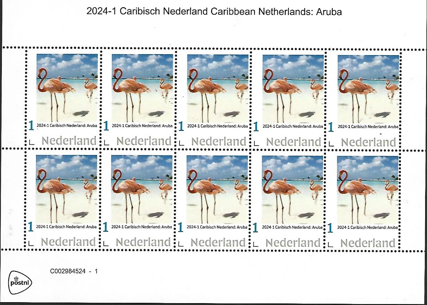 Pays-Bas 2024-2 Curaçao Caribéen : feuille de luxe neuve/mnh