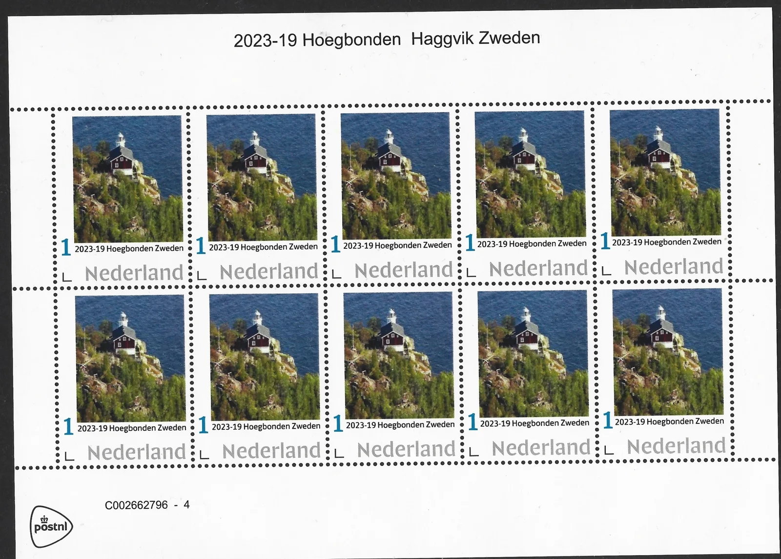 Niederlande 2023-19 Leuchtturm Hoegbonden Haggvik Schweden Bogen postfrisch/mnh