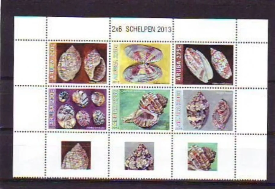 Aruba 2013 Shells MNH