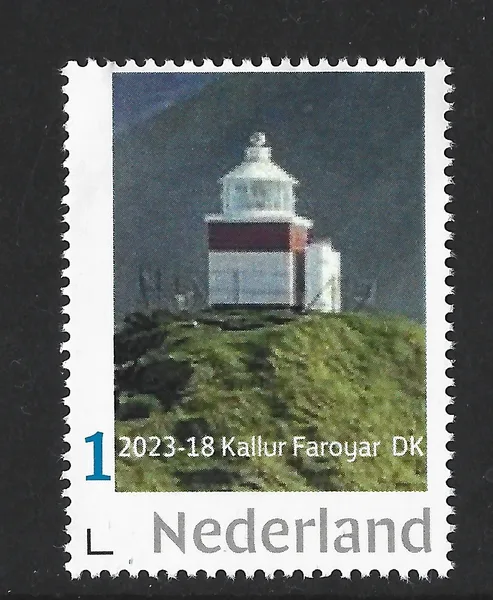 Nederland 2023-18 Vuurtoren-lighthouse Kallur Lighthouse Faroyar postfris/mnh