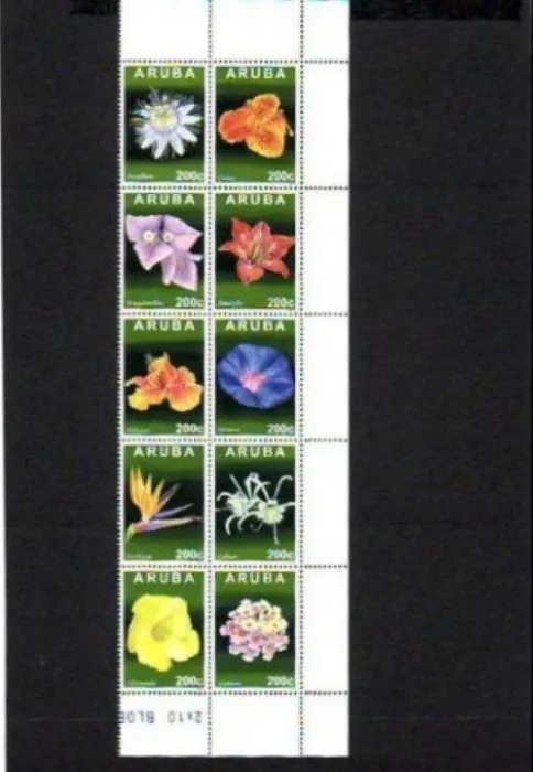 Aruba 2013 Bloemen flowers postfris-mnh