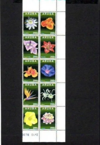 Aruba 2013 Bloemen flowers postfris-mnh