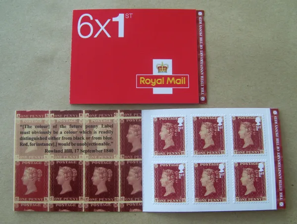 Gr. Britain 2016 one penney red zelfklevend-selfadhesive postzegelboekje postfris/mnh