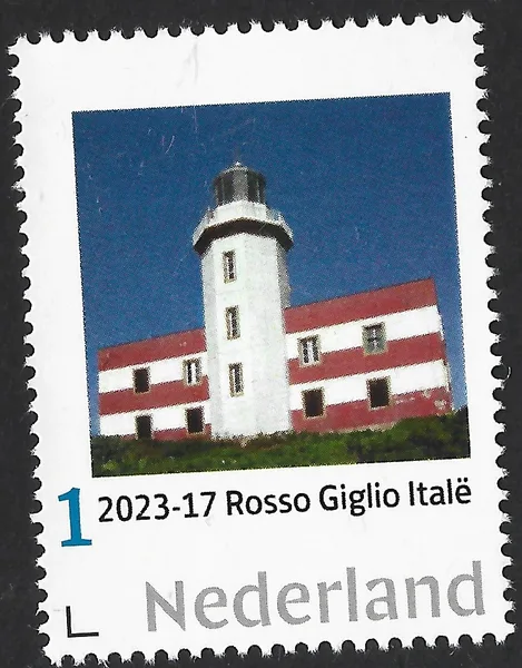 Nederland 2023-17 Vuurtoren-lighthouse Capel Rosso giglio Toscane Italy postfris/mnh
