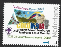 Nederland 2023-23 Scouting Jamboree SeaManGeum Colombia contingent postfris/mnh