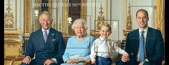 Great Britain 2016 Queen Elizabeth II 90 years block-m/s MNH