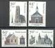 Netherlands 1324-1327 summer stamps, churches 1985 MNH