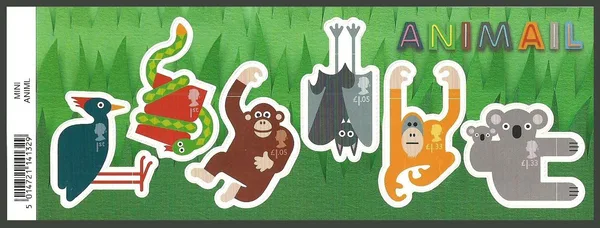 Gr. Britain 2016 Animated Wildlife animals block MNH