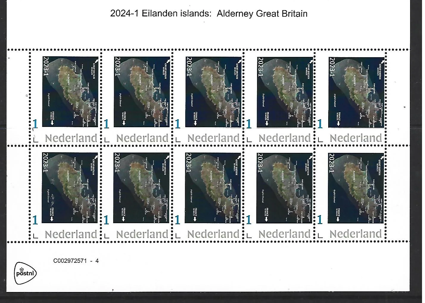 Pays-Bas 2024-1 Îles Aurigny Grande-Bretagne feuille neuve/MNH