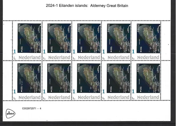 Nederland 2024-1 Eilanden Alderney Gr.Britain vel/sheetlet postfris/mnh