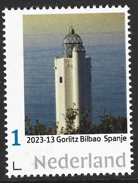 Nederland 2023-13 Vuurtoren lighthouse: Gorlitz Bilbao Spanje postfris/mnh