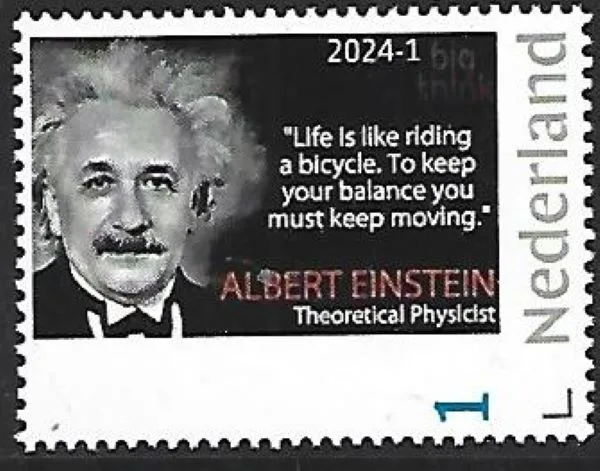 Pays-Bas 2024-1 Albert Einstein Citation feuille/bloc postfris/mnh