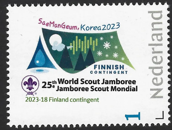 Nederland 2023-18 Scouting Jamboree SeaManGeum Finland contingent postfrs/mnh