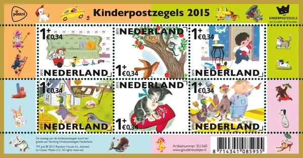 Netherlands V3362 children's stamps block-m/s 2015 MNH