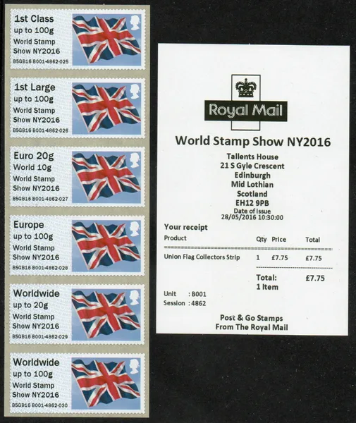 Gr. Britain 2016 post & Go opdruk/ovpt: Newyork exhebition postfris/mnh