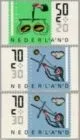 Netherlands 1352abc Summer stamps from booklet 32 1986 MNH