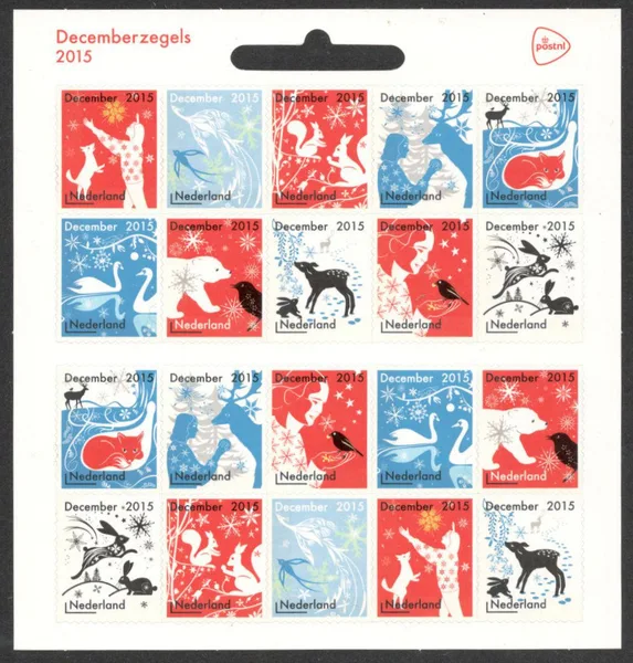 Netherlands V3363-3362 December Stamps Christmas sheetlet 2015 MNH
