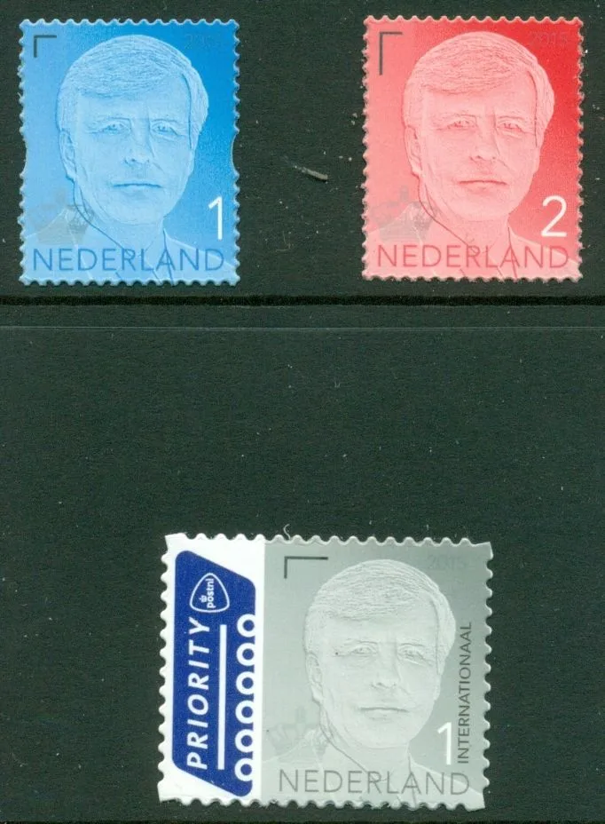 Netherlands 3373-3375 King Willem Alexander reprint 2015 MNH