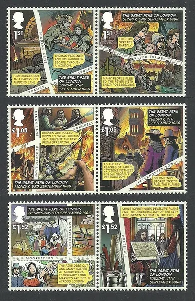 Gr. Britain 2016 Great Fire of London MNH