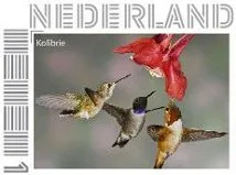 NEDERLAND 2012 KOLIBRI- BLOEM- BIRDS-FLOWER postfris/mnh