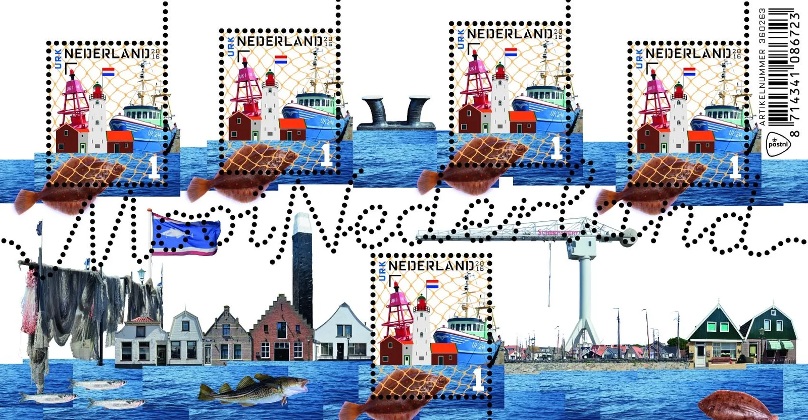 Netherlands 3388 Beautiful Netherlands Urk block-m/s 2016 MNH