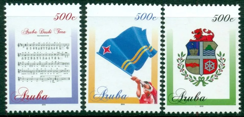 Aruba 2016 859-861 Nationale symbolen 859-861 postfris-mnh