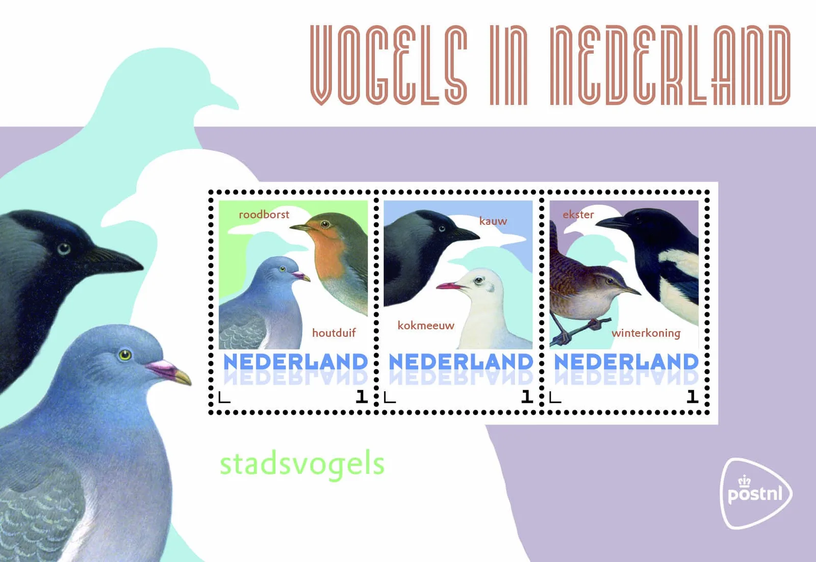 NIEDERLANDE 2014 VÖGEL 2 Stadtvögel Vögel Vögel postfrisch/mnh