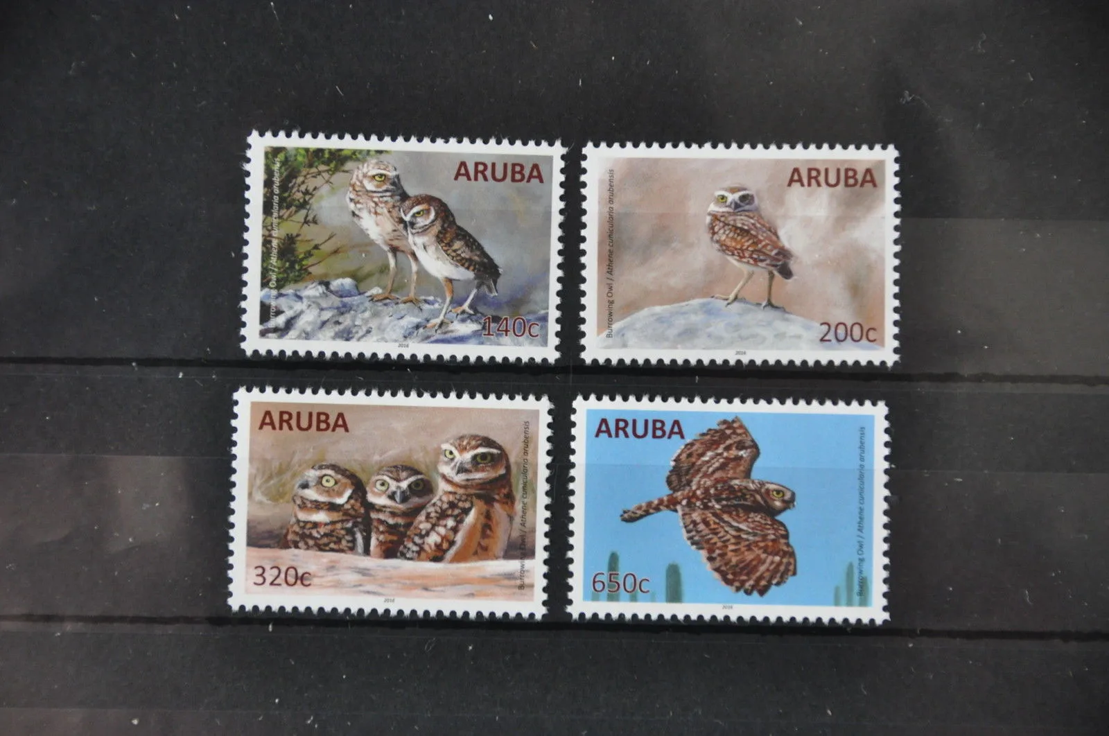Aruba 2016 Uilen Owls 864-867 postfris-mnh