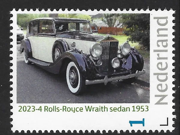 Ñederland 2023-4 Oldtimer car; Rolls-Royce Wraith sedan vel-sheetlet postfri/mnh