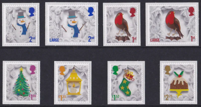 Großbritannien 2016 Weihnachtsmarken postfrisch/mnh