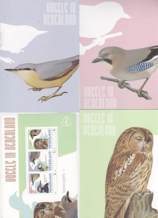 NIEDERLANDE 2014 VÖGEL 5 Waldvögel postfris/mnh
