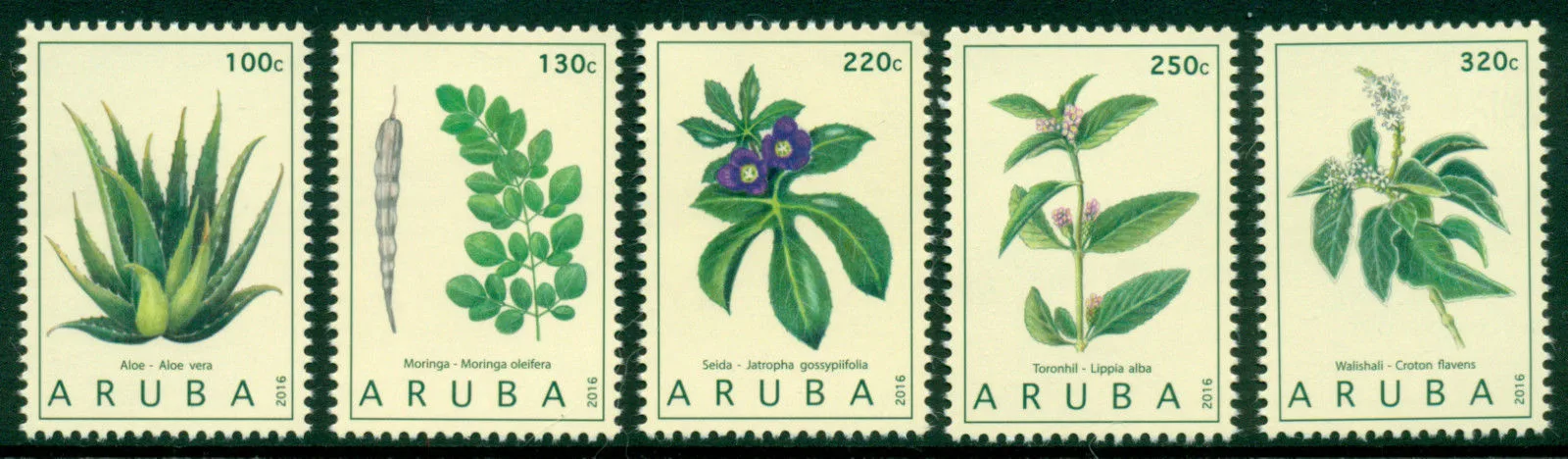 Aruba 2016 medicinal plants 876-880 MNH