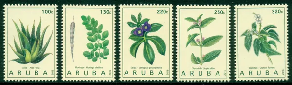 Aruba 2016 medicinale planten medicanal plants 876-880 postfris-mnh