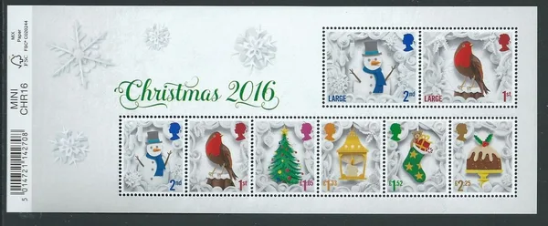 Great Britain 2016 Christmas block-m/s MNH