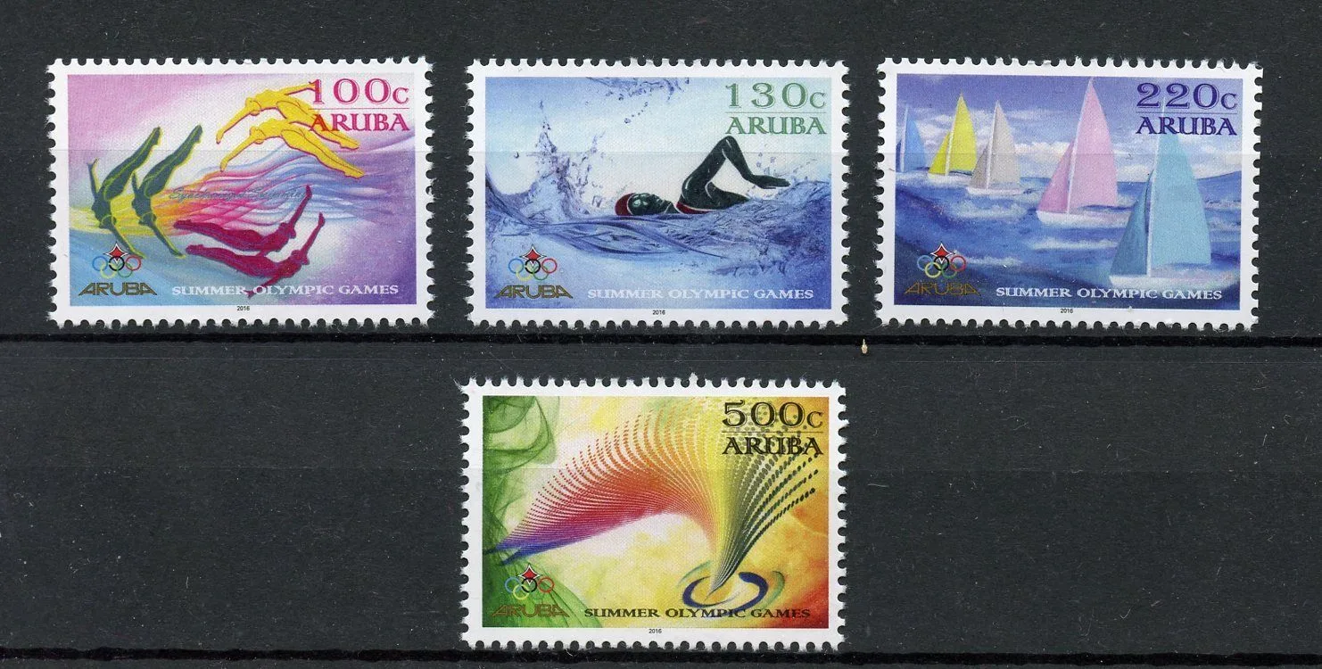 Aruba 2016 Olympic Games Rio 881-884 MNH