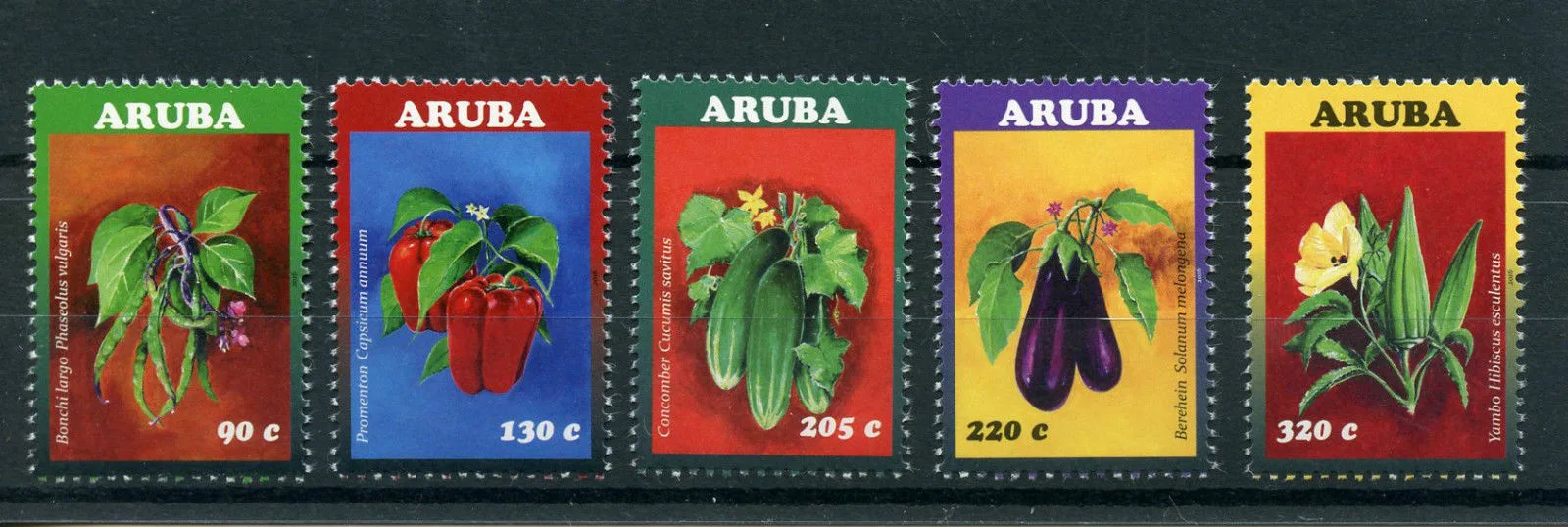 Aruba 2016 Groenten vegetables 885-889 postris-mnh