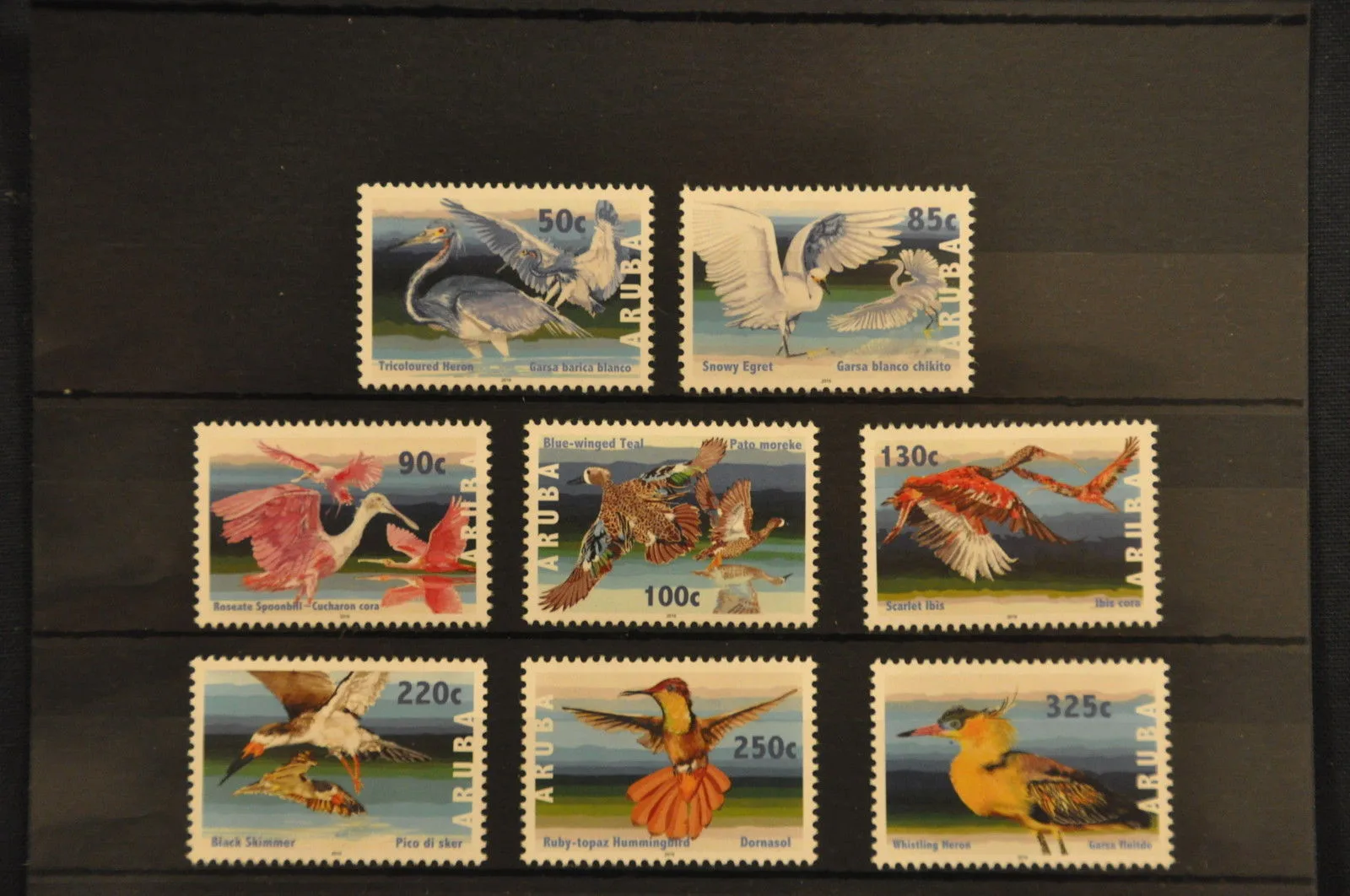 Aruba 2016 Vogels birds 890-897postris-mnh