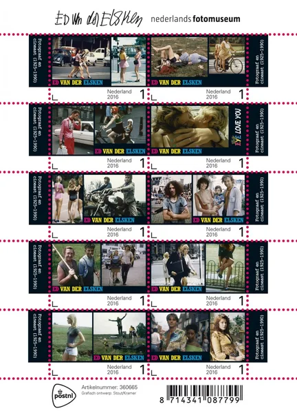 Nederland 3416-3425 Ed van der Elsken fotogrraaf Photographer vel-sheetlet 2016 postfris/mnh