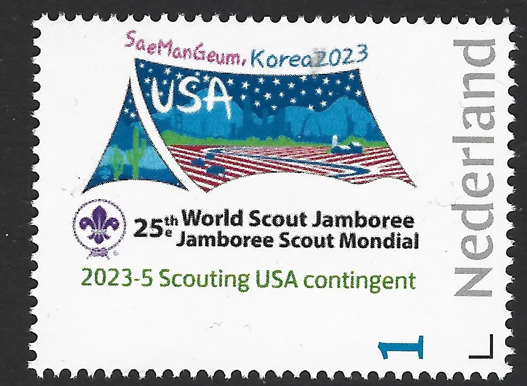 Niederlande 2023-5 Scouting: Jamboree SaeManGeum S Korea USA contingent postfrisch/mnh