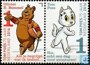 Nederland 3426-3427 Tom Poes Olivier B Bommel 2016 postfris/mnh