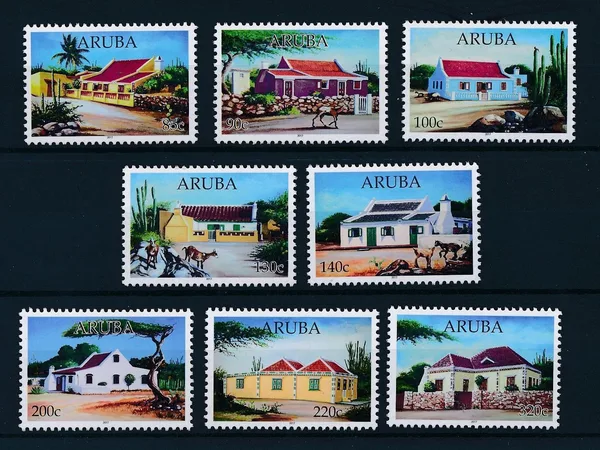 Aruba 2017 Arubaanse huizen houses 918-925 postris-mnh