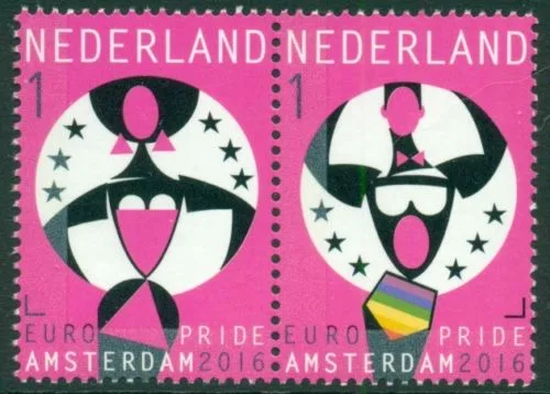 Nederland 3428-3429 Europride 2016 postfris/mnh