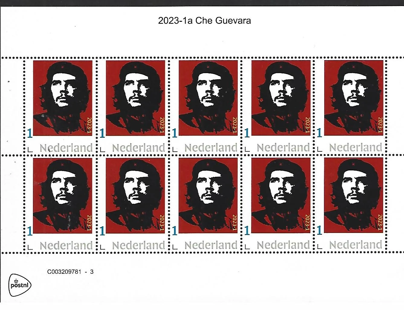 Pays-Bas 2023-1a Che Guevara feuille-miniature neuf/mnh