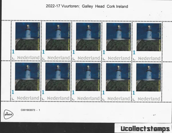 2022-17 Lighthouse Galley Head Cork Ireland vel-sheetlet MNH