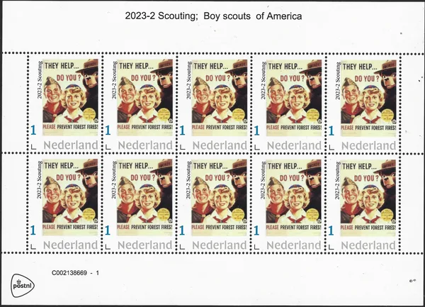 2023-2 Scouting: Boy scouts of America vel-sheetlet postfris/mnh