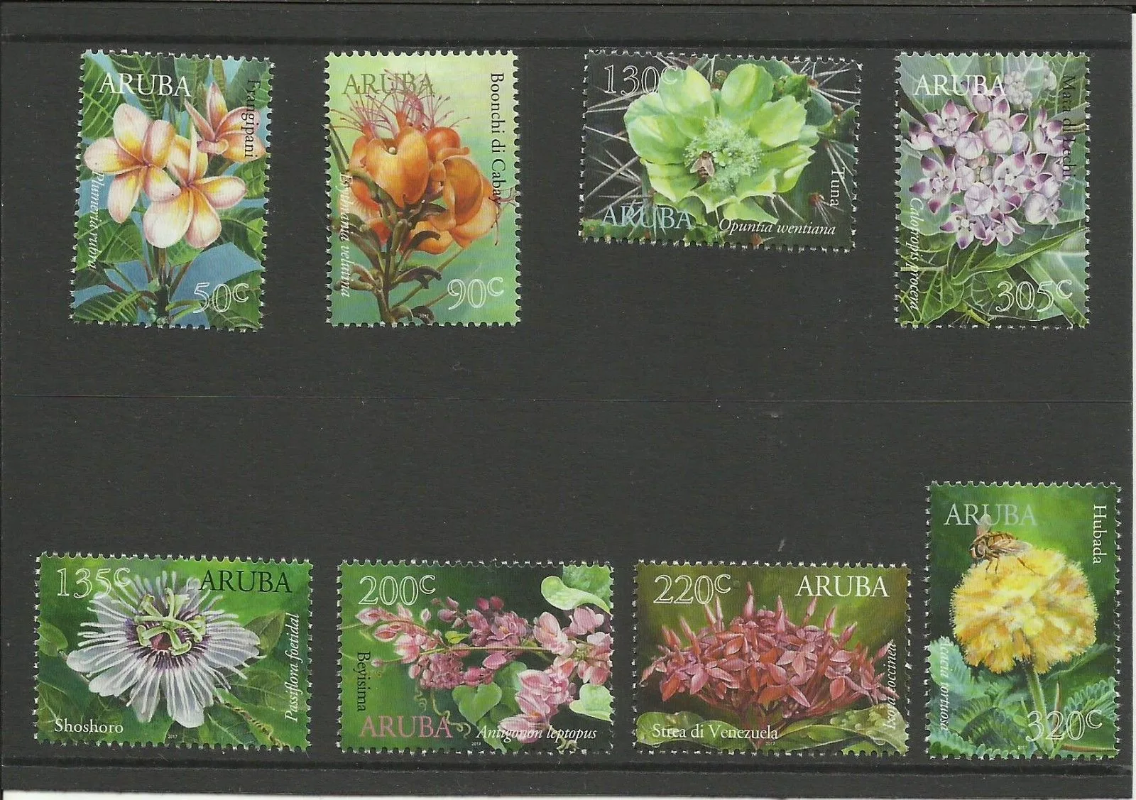 Aruba 2017 Flora bloemen flowers 959-966 postris-mnh